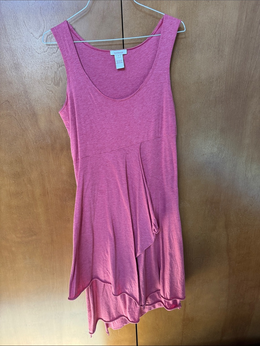 Heathered Pink Sleeveless Swing Tank Dress
